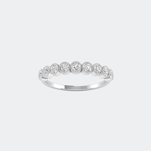 0.55CTW Round Bezel Band Setting Minimalist <b>Ring</b> - Product Image 5