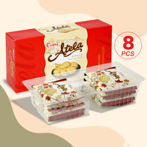 HALAL Atela 150g Crispy Sesame Crackers Caja baja en grasa Embalaje Snack exótico con sabor dulce Producto FMCG Vietnam Precio barato - Product Image 1