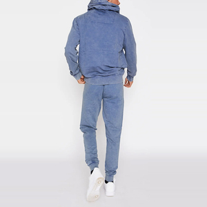 Survêtement décontracté à capuche en molleton avec logo personnalisé, 100 % coton, écologique, anti-humidité, vêtements de sport actifs pour la gym - Product Image 2