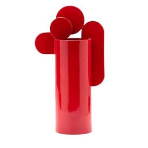 Florero Moderno de Metal Negro Mate con Detalles Dorados, Florero Cilíndrico Alto de Estilo Industrial de Lujo para Decoración del Hogar - Product Image 6