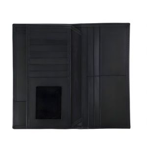 Portefeuille de voyage en cuir véritable ultra-fin avec porte-cartes multicouche, cadre photo en maille transparente et compartiment haute pour billets, idéal pour hommes d'affaires - Product Image 5