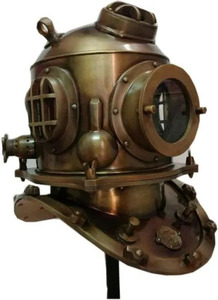 Casco de buceo antiguo de latón de 18 pulgadas para exhibición, a precio mayorista y directo de fábrica desde India - Product Image 3