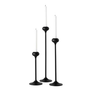 Modern <b>Matte</b> Black Metal Taper Candlestick Holders Set Wedding <b>Table</b> Centerpiece Vintage Candle Stand for Event Decoration - Product Image 2
