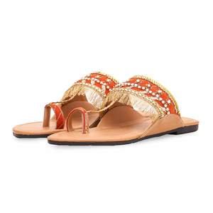 Mujer Orange Fancy Flats EC0206 - Product Image 3