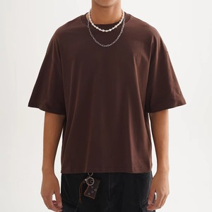 T-shirt Homme Oversize à Épaules Tombantes Personnalisé en Gros (ODM/OEM) – Coton Premium Coupe Ample Style Streetwear pour Hommes Tendance - Product Image 4