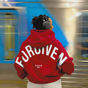 OEM Custom Oversized Sweatshirt Large Letter Printing Unisex <b>Pullover</b> <b>Men</b> Women Hoodies Street Style Printing Fast Customization - Product Image 4