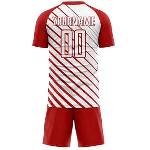 ชุดเสื้อฟุตบอลชายแบบกำหนดเอง สีเหลือง ดำ แดง ลายเรขาคณิต พิมพ์ลายแบบ Sublimation แขนสั้น ผ้าโพลีเอสเตอร์ มีจำหน่ายแล้ว - Product Image 6