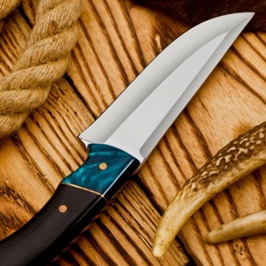 Couteau de chasse et de camping haut de gamme à lame fixe en acier Damas, fait main, manche en bois, service OEM, garantie 3 ans pour les marchés des États-Unis et d'Europe - Product Image 4