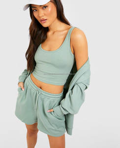 Sudadera con capucha Fabricación Logotipo estampado personalizado Peso pesado Jersey Algodón con capucha grande Casual Sólido Sudaderas con capucha de punto para mujer - Product Image 4