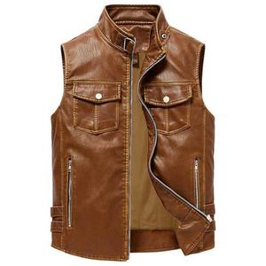 Chaleco de Motociclismo de Cuero Premium 2026, Chaleco de Seguridad para Carreras, para Hombre, Talla Grande, Impermeable, Transpirable, Personalizado - Product Image 1