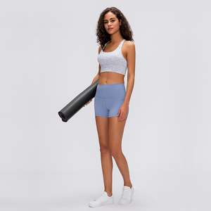 Shorts décontractés pour femmes à taille haute avec logo personnalisé, tissu doux et confortable pour un usage quotidien en été - Product Image 2