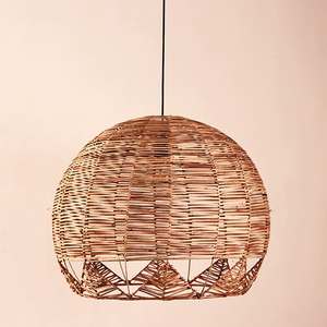 Best Supplier Bamboo Rattan Pendant Lamp Handwoven <b>Light</b> <b>Fixture</b> for Hospitality Design - Product Image 2