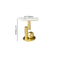 Table d'appoint de luxe moderne en acier avec design innovant en forme de boule, écologique, faite à la main, durable, multifonctionnelle, pour la maison et l'hôpital