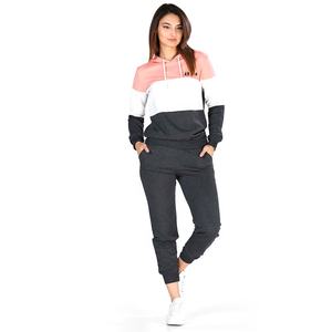 MISSKY 2PcsSet Women Sets Spring Autumn Long Sleeve <b>Hoodies</b> Fashion Color Matching Top +Track Pants Sport Suit Female Clothes - Product Image 5