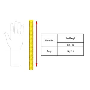 Gants de soudage en cuir grainé blanc, résistants à la chaleur et à l'huile, à manchette longue, pour travaux de construction et industriels - Product Image 2