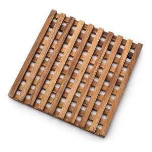 Wooden Set of 2 Square <b>Trivet</b> for Hot Dishes Plates & Pots Holder Mango <b>Wood</b> Hot Pad for Cookware Kitchen & Dining Table Decor - Product Image 6