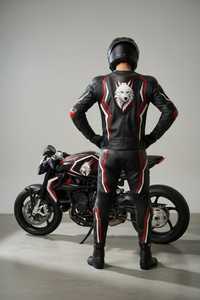 Traje de Motociclismo de Cuero Completo para Hombre, Impermeable, con Estampado de Lobo, de una Pieza, Cortavientos, para Todas las Estaciones, para Adultos - Product Image 2