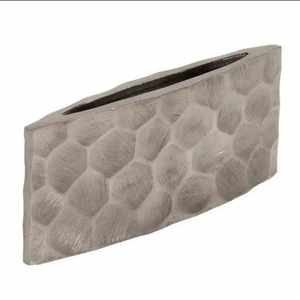 Jarrón de suelo vintage de hierro dorado con borde festoneado, centro de mesa floral para bodas, decoración de mesa, acabado esmaltado ecológico, estilo costero único - Product Image 5