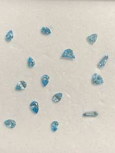 Diamantes Sueltos CVD Cultivados en Laboratorio, Forma de Corazón, Azul Intenso, Claridad VVS, Certificados por IGI, de 1-2 Quilates, Venta al Por Mayor - Product Image 3