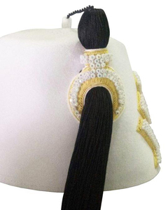 Casquette maçonnique du Rite écossais du 95e degré, brodée à la main, casquette des Prévôts des Chevaliers de Malte avec insigne - Product Image 2