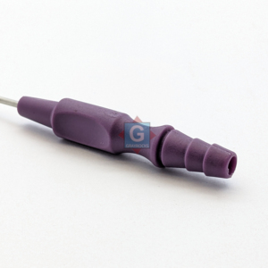 Tube d'aspiration Zoellner en acier inoxydable Gray Rocks, instrument chirurgical manuel, poignée violette, certifié CE, classe I, orthopédique - Product Image 6