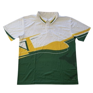 เสื้อโปโลกอล์ฟผ้าโพลีเอสเตอร์100% พิมพ์ซับลิเมชันสำหรับผู้ชายขนาดพิเศษระบายอากาศได้ดีแห้งเร็ว - Product Image 6