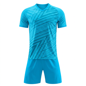 Conjunto de Camiseta de Fútbol Personalizada para Hombre, Estampado Geométrico Rosa, Cuello en V, Manga Corta, Poliéster que Absorbe la Humedad, Uniforme para Todas las Temporadas - Product Image 3