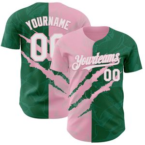 Maillot de baseball personnalisé OEM, entièrement boutonné, imprimé en sérigraphie, antibactérien, manches courtes, col en V, 100% coton biologique, tous sports - Product Image 1