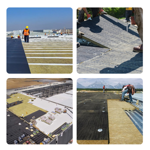 Panel Acústico de Lana Mineral <span class=keywords><strong>Negra</strong></span> Industrial de 50mm 70mm 100mm 150mm, Panel de Aislamiento Acústico Ignífugo, Lana de <span class=keywords><strong>Roca</strong></span> <span class=keywords><strong>Negra</strong></span> - Product Image 3