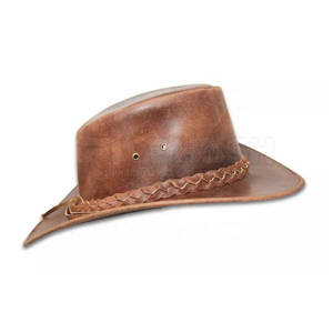 Sombrero de equitación de cuero con elegante acabado de cuero para montar a caballo 2026 - Product Image 4