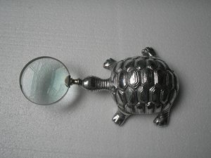 Turtle-Shaped Aluminum Magnifying Glass Nautical Decor <b>Model</b> Metal Casting Technique Product Category Metal Crafts - Product Image 4