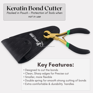 Coupe-pointe de kératine de haute qualité coupe proprement les liens d'extension de cheveux outils et pinces d'extension de cheveux emballés dans le braconnage - Product Image 5