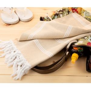 Toallas de playa Fouta de algodón 100%, toalla de Hammam de algodón multiusos, toalla de playa de Golf DE LA India - Product Image 1