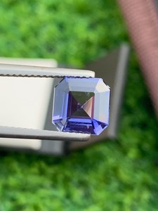 Tanzanita natural tallada en Asscher, piedra suelta de nacimiento de diciembre para la elaboración de joyería fina. - Product Image 4