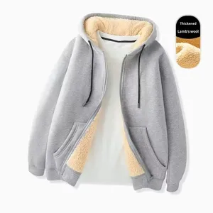 Sudadera con Capucha y Cierre de Cremallera para Hombre, Otoño, Sin Forro, Mezcla de Algodón y Poliéster, Corte Regular, Estampado Digital, Suave, Cálida, Informal - Product Image 3