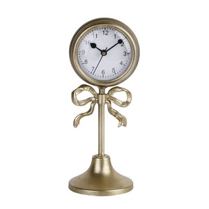 Antique Brass Contemporary Desk/<b>Table</b> <b>Clock</b> Wholesale | Abstract & Geometric Pattern India Aqudus Saleem - Product Image 2