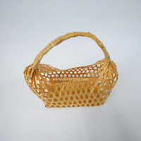 Panier de rangement en bambou naturel tissé à la main, écologique, style antique, personnalisable pour fruits/œufs, décoration de cuisine et de maison