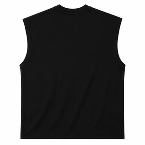 Débardeur graphique personnalisé avec strass, 100% coton jersey, tissu à séchage rapide, style vintage, sans manches, unisexe, pour l'été - Product Image 2