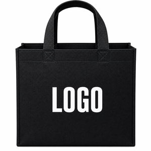 Bolsa de Compras Grande Azul Marino de Tela No Tejida con Logotipo Blanco Impreso, Asa Superior, Logotipo Personalizado, Tamaño Mediano, Modelo RRD EXIM RDNW0058 - Product Image 6