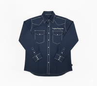 Camisa de Trabajo Industrial de Algodón Transpirable Resistente al Fuego Personalizada con Mangas Largas y Logotipo Bordado - Servicio OEM