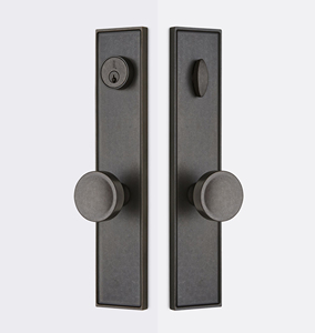 Poignée de porte double en acier inoxydable noir, très vendue, pour meubles et maison, personnalisable avec fonction passage et confidentialité - Product Image 3