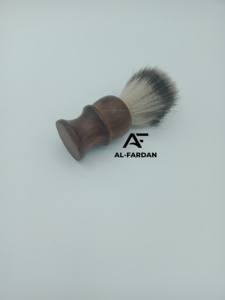 Brocha de Afeitar de Nylon Super Badger AL-FARDAN con Logotipo Personalizado para Hombre, con Mango de Madera Natural - Product Image 2