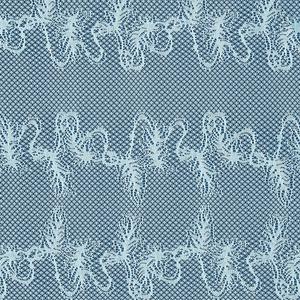 Tela de Encaje Elástica Ornamental de 147 cm, Encaje de Nailon y Spandex con Diseño Arabesco para Lencería y Moda - Product Image 1