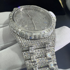 Montre de luxe neuve de haute qualité sertie de diamants de laboratoire incolores pour hommes, prix de gros de la meilleure qualité - Product Image 4