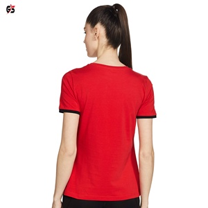 เสื้อยืดคอกลมแขนสั้นสีเขียวล้วนสำหรับผู้หญิง ผ้าฝ้ายเจอร์ซีย์ 100% ระบายอากาศได้ดี สวมใส่สบายๆ เหมาะสำหรับฤดูใบไม้ผลิและฤดูร้อน - Product Image 5