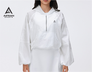 AIFRAN Sweat à capuche court pour femme, séchage rapide, quart de zip, protection solaire UPF 50+, respirant, haut de sport d'extérieur, pull d'entraînement, vente en gros - Product Image 6