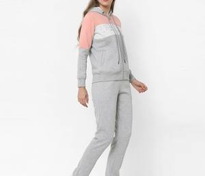 Ensemble de survêtement décontracté pour femme, grande taille, hiver, séchage rapide, polyester-coton, logo personnalisé, course à pied, extérieur, jogging, poids lourd - Product Image 2