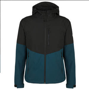 Chaqueta Cortavientos Unisex con Capucha, Color Verde Oscuro, Cierre de Cremallera, Estilo Casual, para Invierno, Carcasa de Poliéster Sólido - Product Image 1