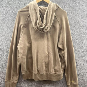 เสื้อฮู้ดสตรีทแวร์ผ้าเฟรนช์เทอร์รี่หนานุ่ม ล้างสีแบบแอซิด แต่งคริสตัล ซันเฟด ผ้าฝ้าย 100% ชุดเซ็ต 2 ชิ้น ย้อมสีพื้น สำหรับผู้ชาย ใส่ได้ในฤดูหนาว - Product Image 2