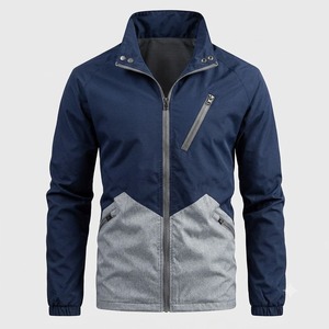 Oem Lightweight Waterproof Windbreaker <b>Men's</b> <b>Jacket</b> High Quality Customized Heavy Duty Stand Collar Front Logo - Product Image 1